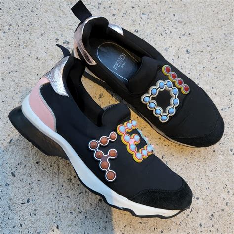 fendi fun fair logo sneakers|Fendi Fun Fair Slip.